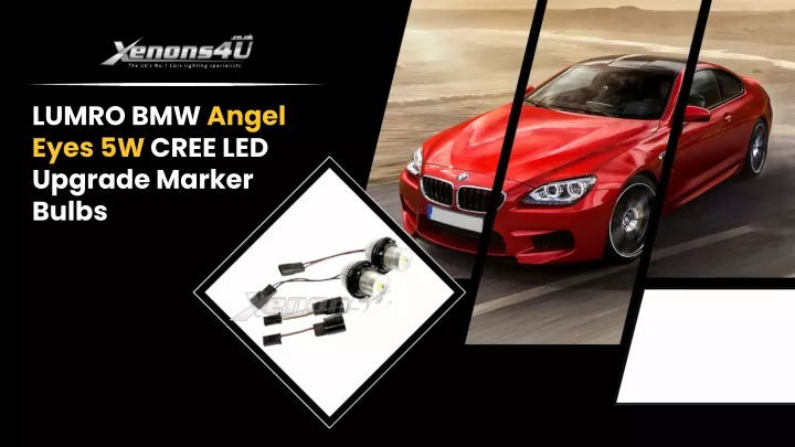 lumro bmw angel eyes 5w cree led upgrade marker