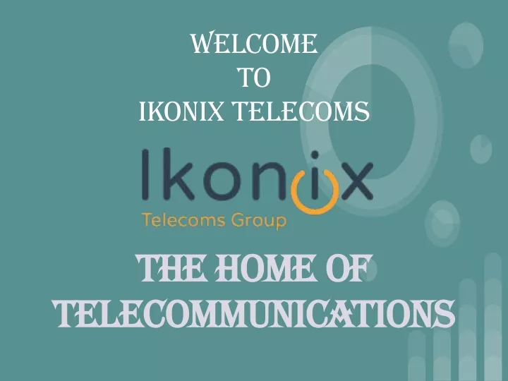 welcome to ikonix telecoms