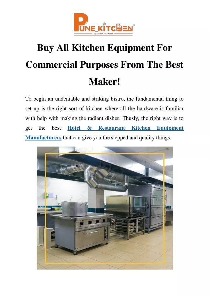 buy all kitchen equipment for