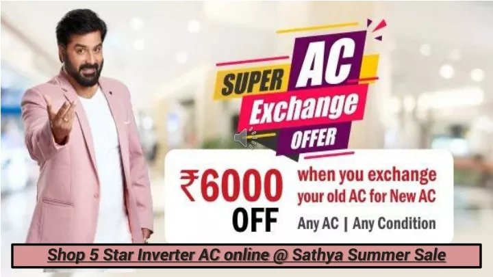 shop 5 star inverter ac online @ sathya summer