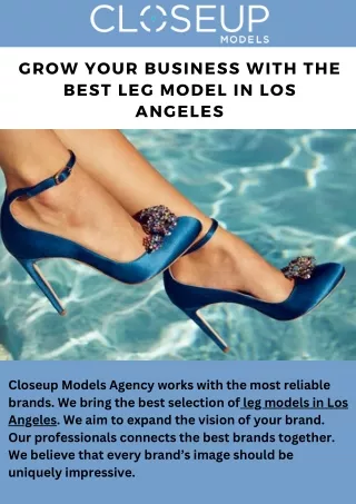 Grow your business with the best Leg Model in Los Angeles