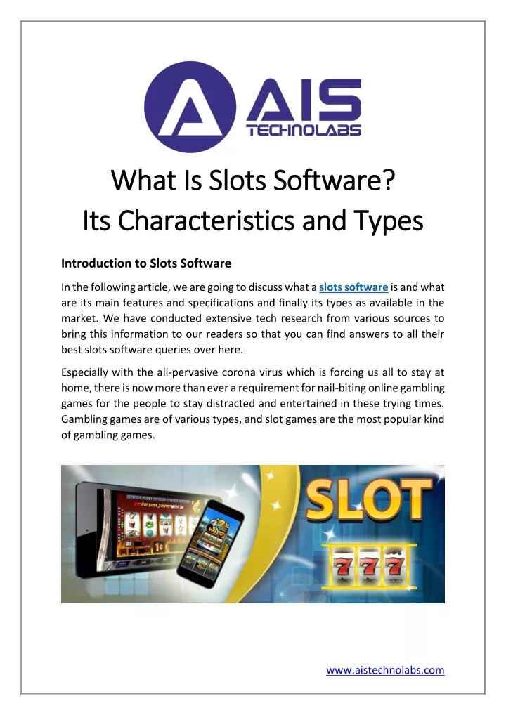 what is slots software what is slots software