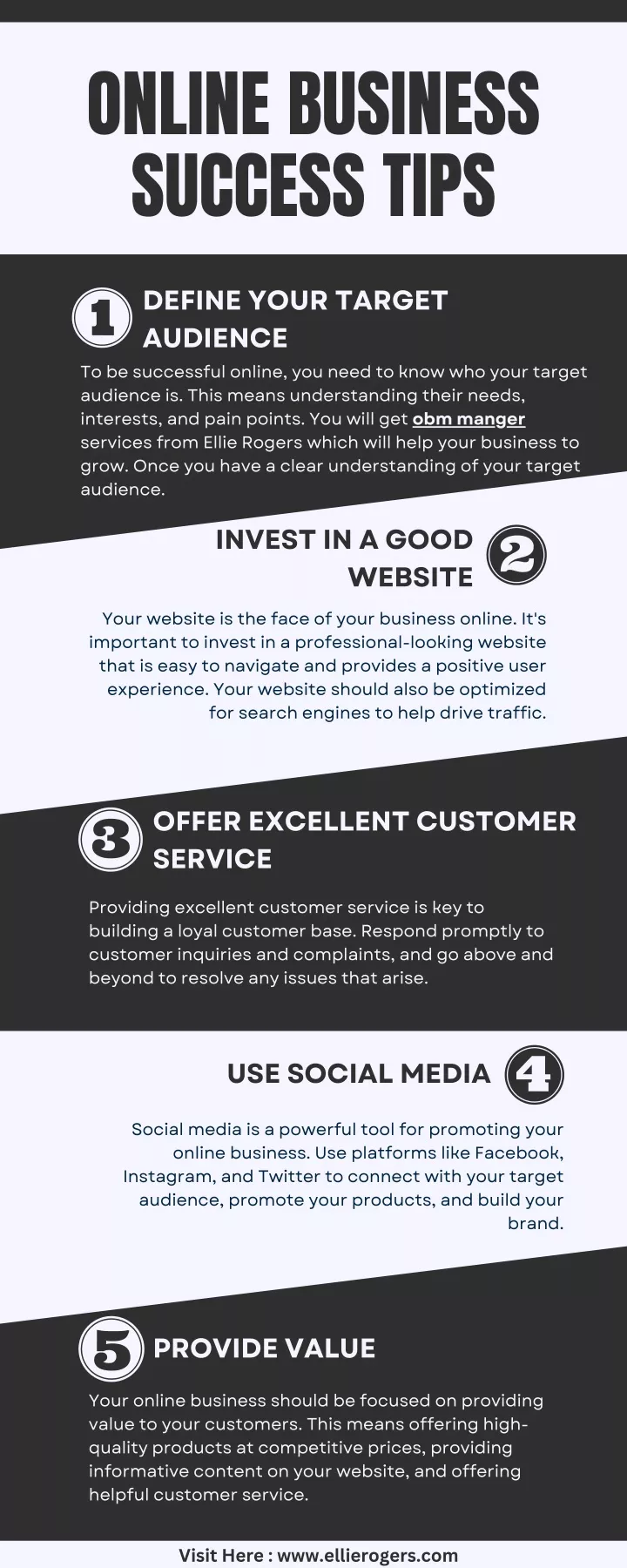 online business success tips