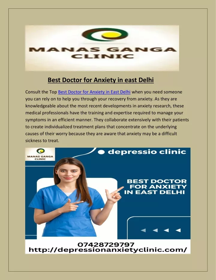 best doctor for anxiety in east delhi