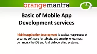 basic of mobile app development services
