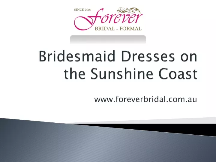 bridesmaid dresses on the sunshine coast