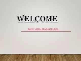 welcome