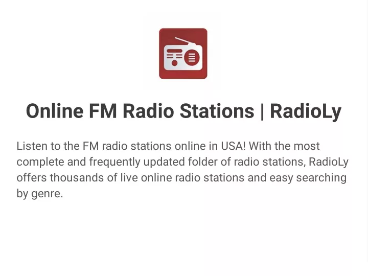 online fm radio stations radioly