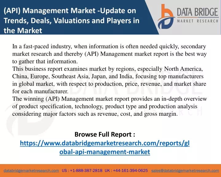 api management market update on trends deals