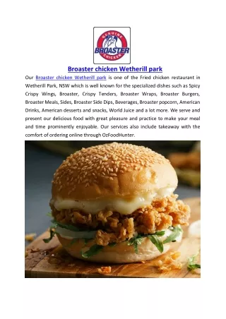 Up to 10% Offer Order Now - Broaster chicken Wetherill Park