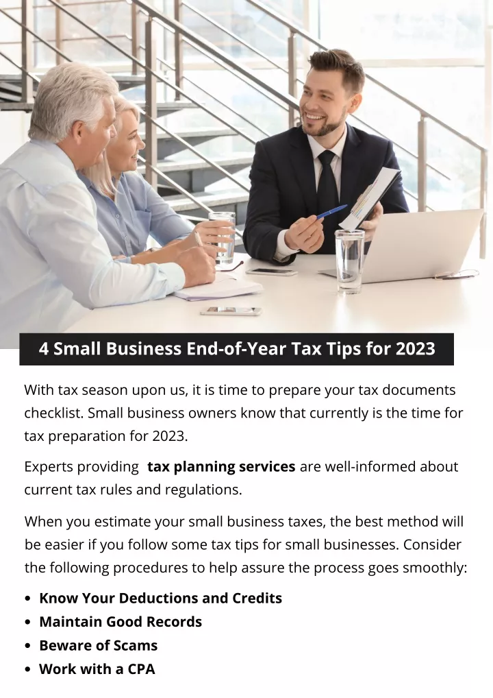 4 small business end of year tax tips for 2023