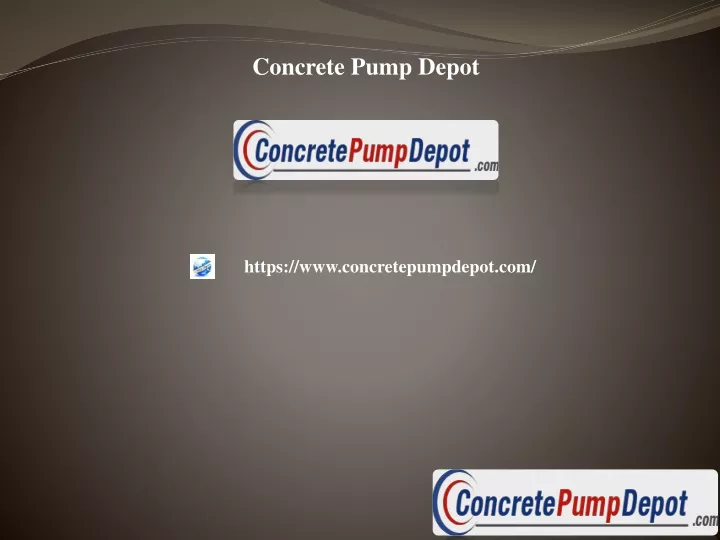 concrete pump depot