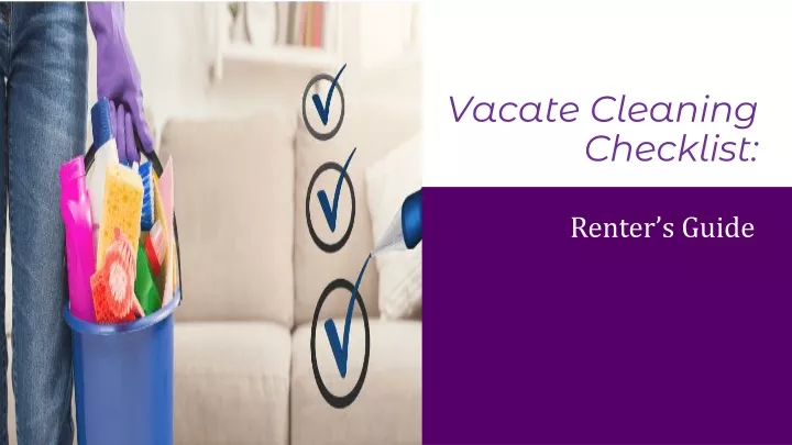 vacate cleaning checklist