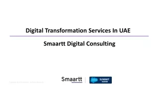 Digital Transformation Services in Dubai, UAE | Smaartt Digital Consulting