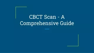 cbct scan a comprehensive guide
