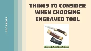 Things to Consider when Choosing Engraved Tool