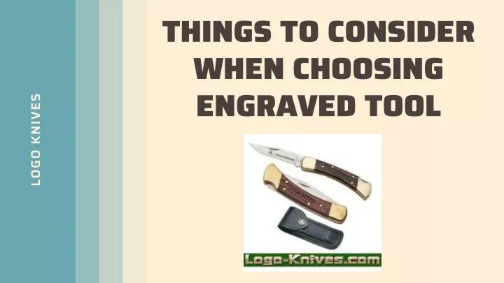 things to consider when choosing engraved tool