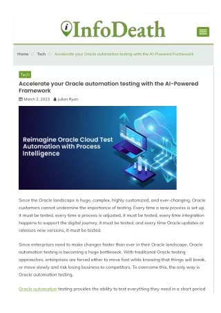 home tech accelerate your oracle automation