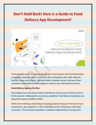 don t hold back here is a guide to food delivery