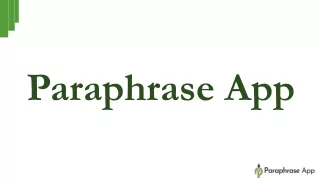 paraphrase app