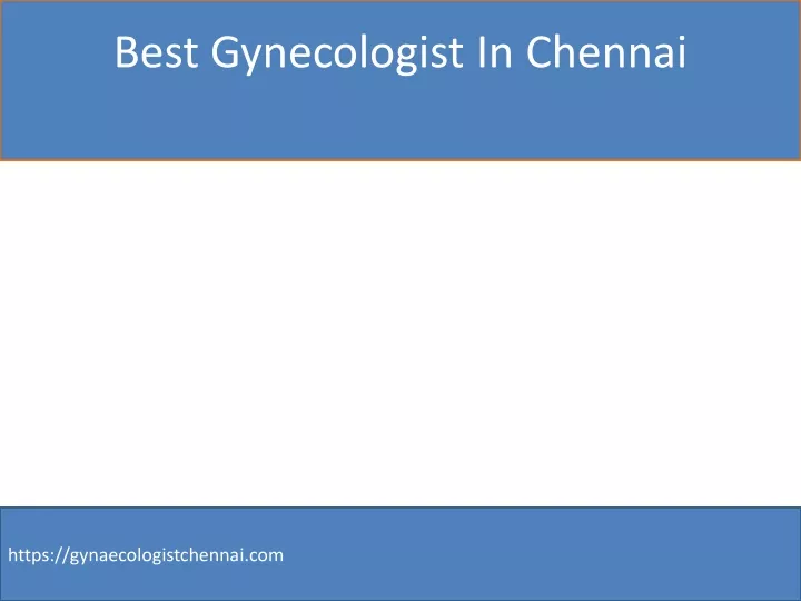 best gynecologist in chennai