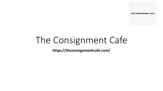 Luxury Consignment stores online | The Consignment Cafe