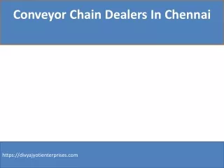 Roller Chain Suppliers In Chennai