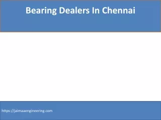 Bearing Dealers In Chennai