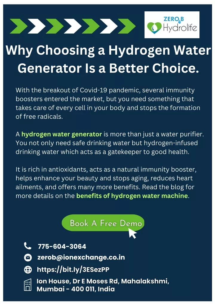 why choosing a hydrogen water generator