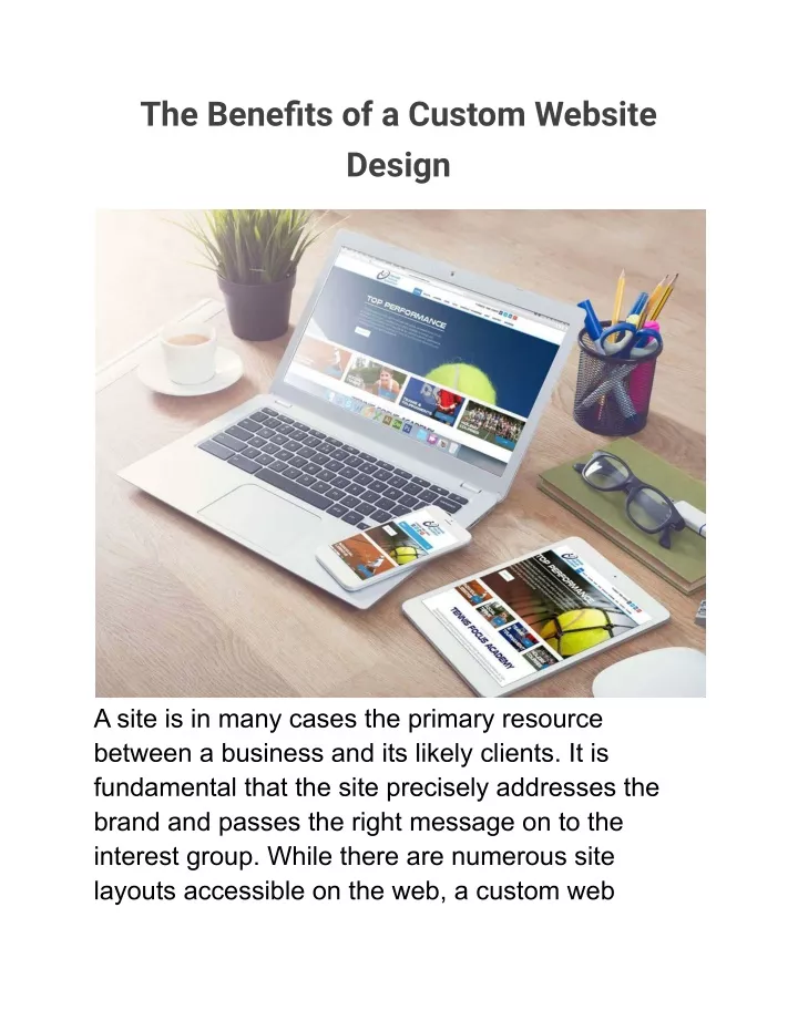 the benefits of a custom website design