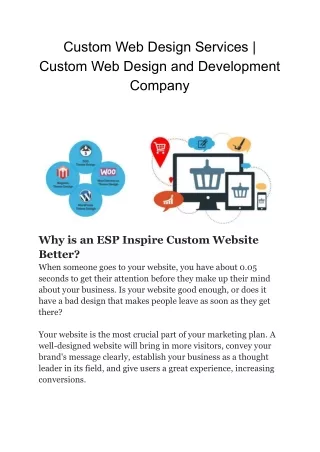 custom web design services custom web design