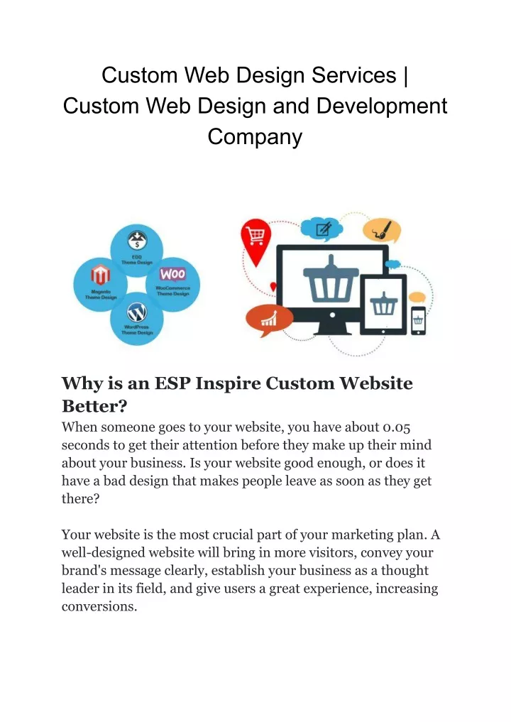custom web design services custom web design