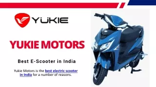 Best E-Scooter in India