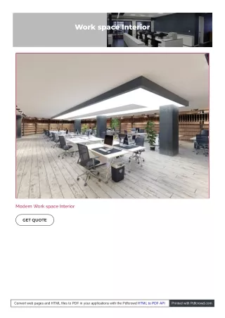 work space interior