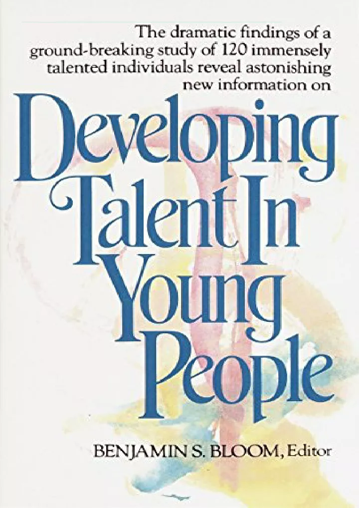 developing talent in young people download