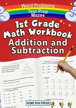 PDF/BOOK 1st Grade Math Workbook Addition and Subtraction: Grade 1 Workbooks, Ma
