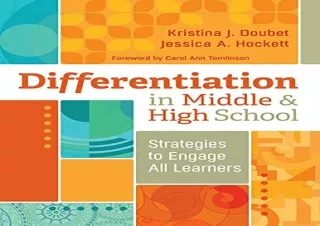 [READ PDF] Differentiation in Middle and High School: Strategies to Engage All L