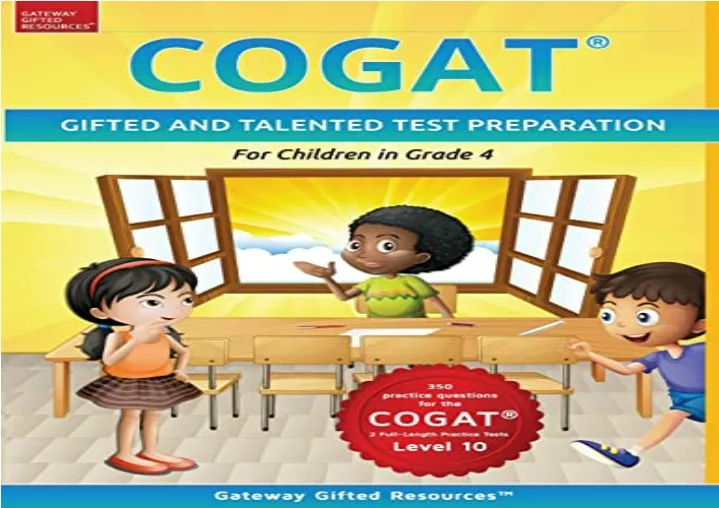 download cogat test prep grade 4 level 10 gifted
