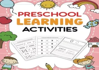 [DOWNLOAD PDF] Preschool Learning Activities: Learning Workbook With Many More A
