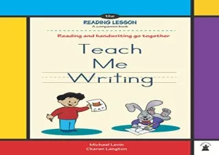 [DOWNLOAD PDF] Teach Me Writing: Learn handwriting, a companion to The Reading L