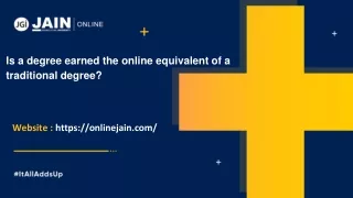 is a degree earned the online equivalent