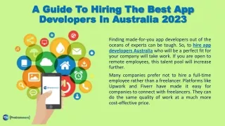 Hire App Developers Australia