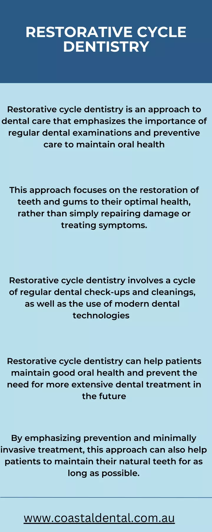 restorative cycle dentistry