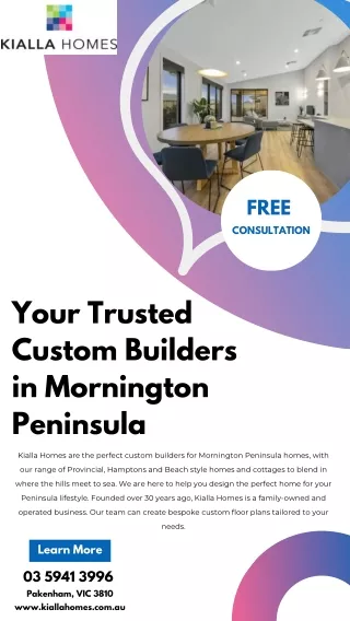 Custom Builders Mornington Peninsula
