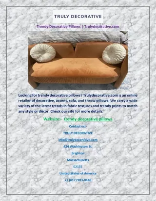 trendy decorative pillows trulydecorative com