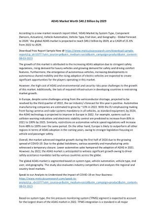 adas market worth 40 2 billion by 2029