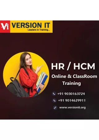 SAP HR HCM Training In Hyderabad