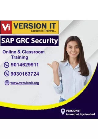 SAP GRC Security Training In Hyderabad