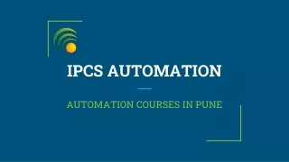 IPCS GLOBAL - AUTOMATION COURSE