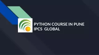 IPCSGLOBAL-PYTHON COURSE